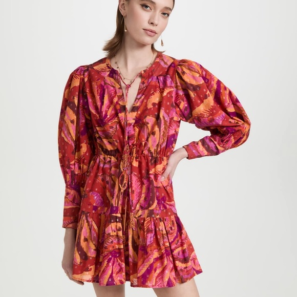 Farm Rio Banana Juice Cotton Minidress - Picture 12 of 15